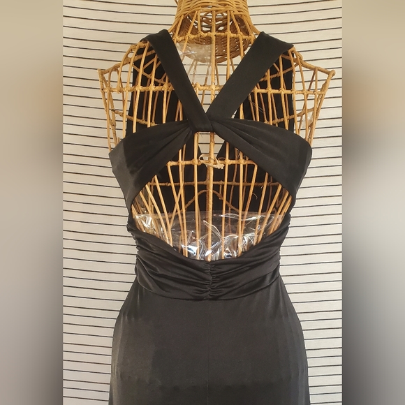 EXPRESS BLACK GOWN MAXI DRESS - Picture 7 of 9